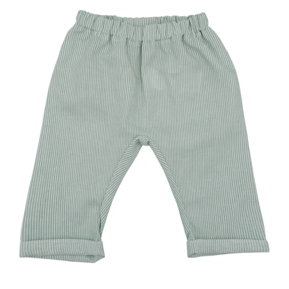 BABY BOY-Krempelhose Streifen, Leinenmischung