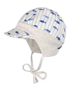 BABY BOY-Schildmütze Jerseybund, Bindeband