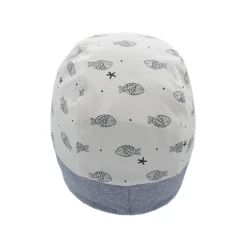 BABY BOY-Schildmütze, maritim Jerseybund, Bindeband, Futter, UV 50