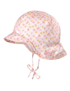 BABY GIRL-Schildmütze Nackenschutz, Bindeband