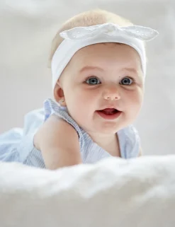 BABY GIRL-Stirnband, gerade Schleife