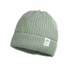 GOTS BABY-Beanie, Rippe Umschlag