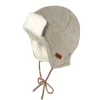 GOTS BABY-Parkacap Wollfleece kbT, Jersey kbA, Band