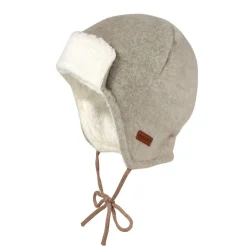 GOTS BABY-Parkacap Wollfleece kbT, Jersey kbA, Band