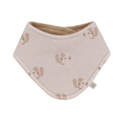 GOTS BABY-Tuch, Klettverschluß Jersey bedruckt, Teddyfutter