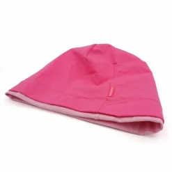 GOTS KIDS-Beanie middle, Kontrastrand, einfarbig, UV 50