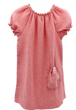 GOTS MINI GIRL-Kleid Musselinstoff