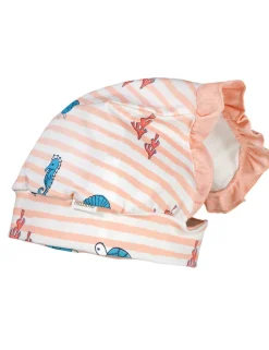 GOTS MINI GIRL-Kopftuch,Rüsche Jersey bedruckt, UV 50