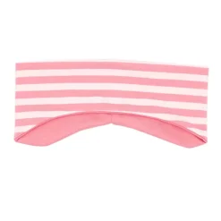 GOTS MINI-Stirnband,reversible Ringel/Uni, Futter, ausgenäht