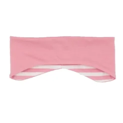 GOTS MINI-Stirnband,reversible Ringel/Uni, Futter, ausgenäht