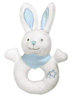 Greifring Hase m. Tuch, Rassel Raschelpapier, Arme, Sterne