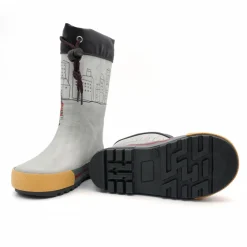 Gummistiefel Feuerwehr Fotoprint, gepatcht, Reflekt 3M, Jerseyfutter