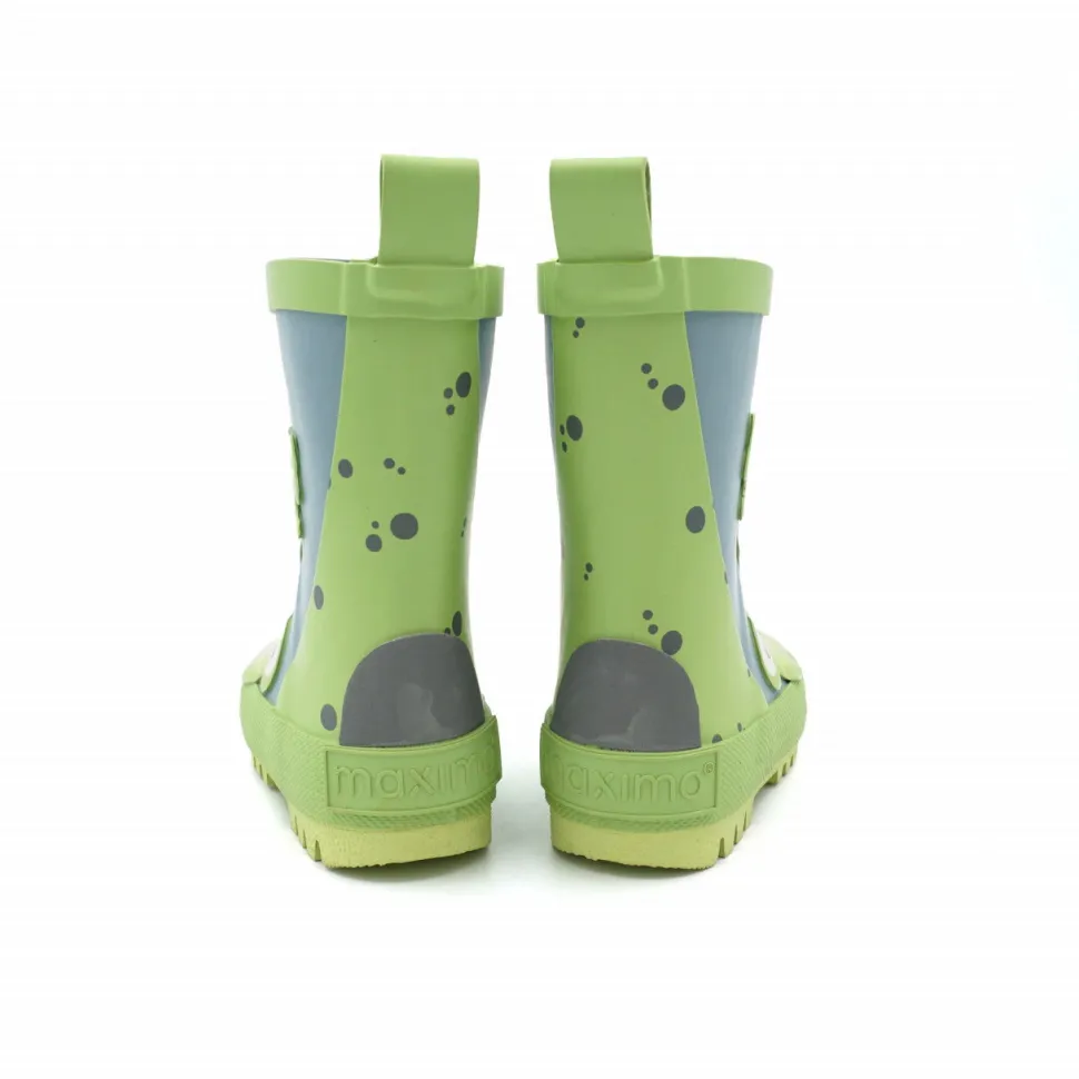 Gummistiefel Frosch Jerseyfutter, gepatcht, Reflekt 3M