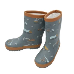 Gummistiefel "Baustelle" AO Print, Reflekt Patch 3M, Winterfutter