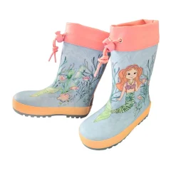 Gummistiefel "Meerjungfrau", Stulpe, Jerseyfutter, Fotoprint, Reflekt 3M