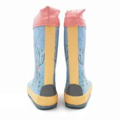 Gummistiefel "Meerjungfrau", Stulpe, Jerseyfutter, Fotoprint, Reflekt 3M
