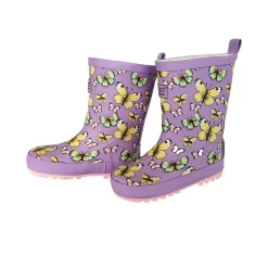 Gummistiefel "Schmetterlinge", Jerseyfutter, Alloverprint, Reflex 3M