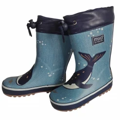 Gummistiefel Wal Stulpe, Jerseyfutter, Fotoprint, Reflekt 3M
