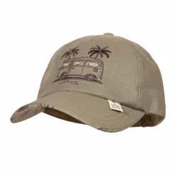KIDS BOY-Cap Camping-Bus Futter, Klettverschluß, UV 30