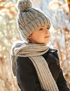 KIDS-Schal Rippe Grobstrick