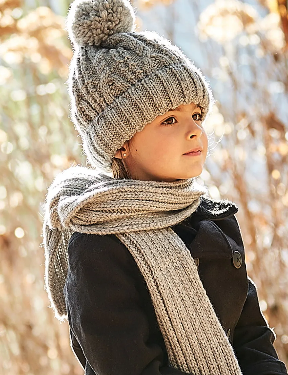 KIDS-Schal Rippe Grobstrick