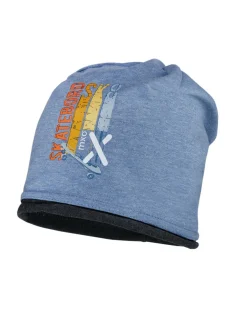 MINI BOY-Beanie middle Rollrand, Bügelmotiv, UV 50