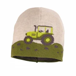 MINI BOY-Mütze randlos Jacquard Traktor