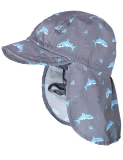 MINI BOY-Schildmütze, Druck Nackenschutz, Bindeband