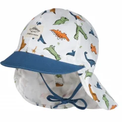 MINI BOY-Schildmütze, "dino" Nackenschutz, Bindeband, UV 15