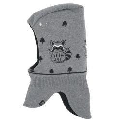 MINI BOY-Schlupfmütze,Waschbär Jerseyfutter