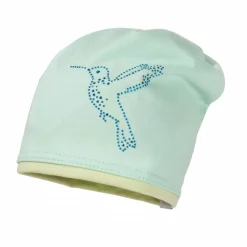 MINI GIRL-Beanie middle, Kontrastrand, Jersey Uni, Deko, UV 50