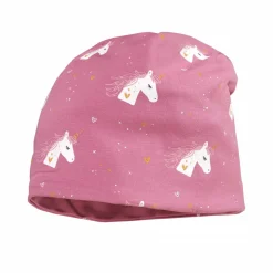 MINI GIRL-Beanie, "Einhorn" reversible, glow in the dark