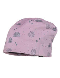 MINI GIRL-Beanie "rainbow love", reversible