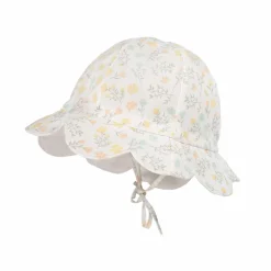 MINI GIRL-Flapper, Bogenkrempe "Streublümchen", Bindeband, UV 50