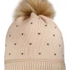 MINI GIRL-Mütze "heart",Pompon Futter