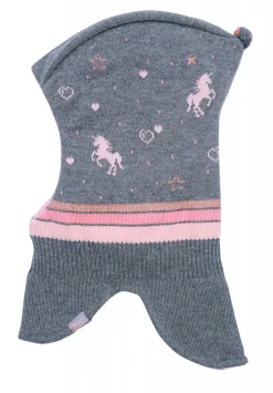 MINI GIRL-Schlupfmütze Jacquard Einhorn