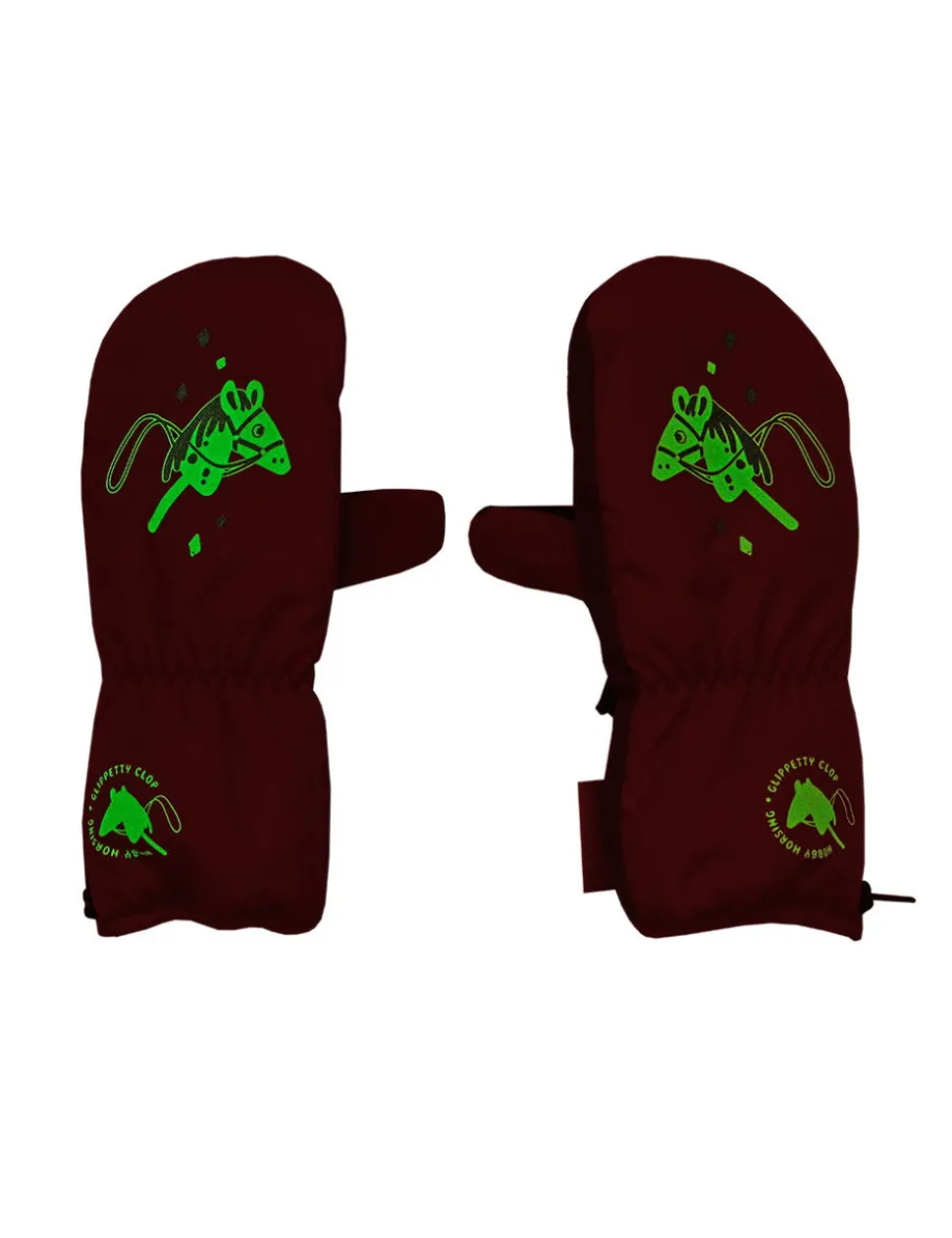 MINI GIRL-Thermofausthandschuh "Hobby Horsing", Reißverschluss, Thinsulate,