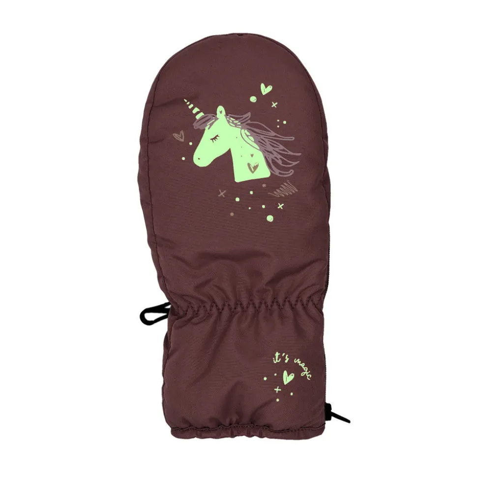 MINI GIRL-Thermofausthandschuh Daumen, "Einhorn", glow in the dark