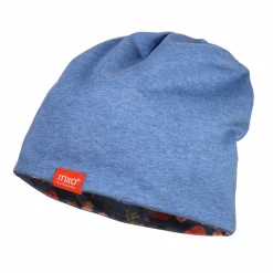 MINI-Beanie, reversible,Futter uni/Druck, UV 50