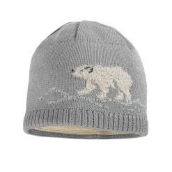 MINI-Mütze, Jacquard Eisbar randlos, Futter