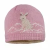 MINI-Mütze, randlos Jacquard Schneehase, Teddyfutter