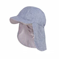 MINI-Schildmütze, Nackenschutz maritim, Bindeband, UV 15