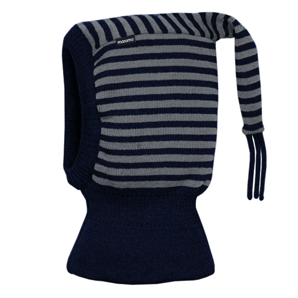 MINI-Schlupfmütze, Zipfel Strick Ringel, doppelt, Windstopper