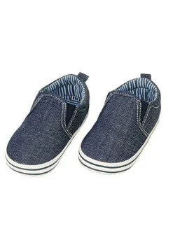 Schuhe uni mit Gummieinsatz beschichtete Sohle